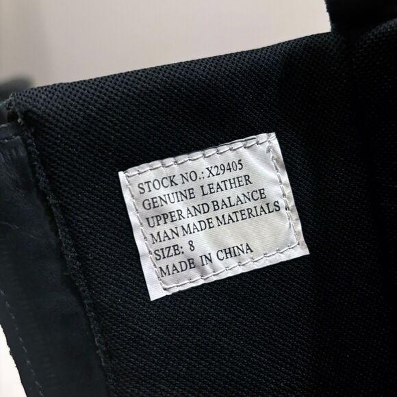 Xelement Women's Black Tribal Skull Leather Motorcycle Riding Boots Size 8 - Picture 9 of 14